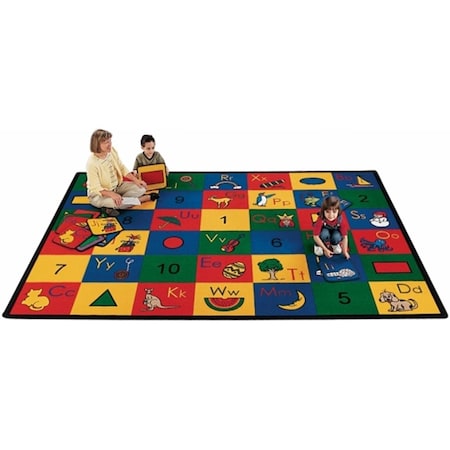 Carpets For Kids Blocks of Fun 8.33 ft. x 11.67 ft. Rectangle Carpet 1312